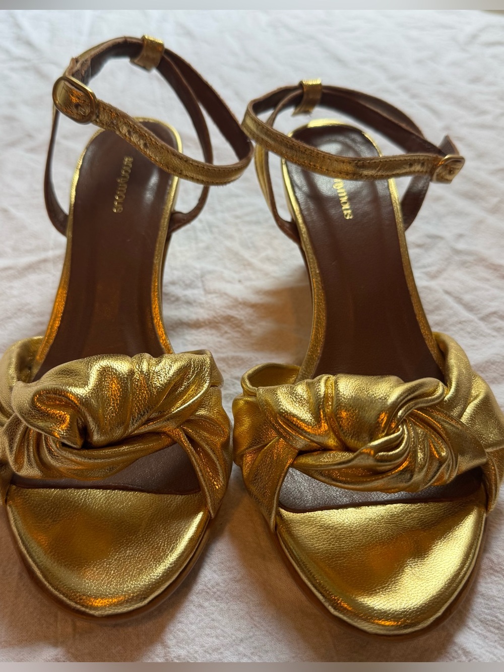 Anonymous Copenhagen Aliza 50 leather heels with ankle strap Size 6/36